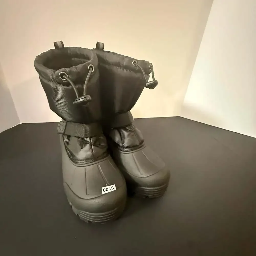 Northside Kids Size 4 Frosty‎ Winter Snow Boots Black 3M Thinsulate Waterproof